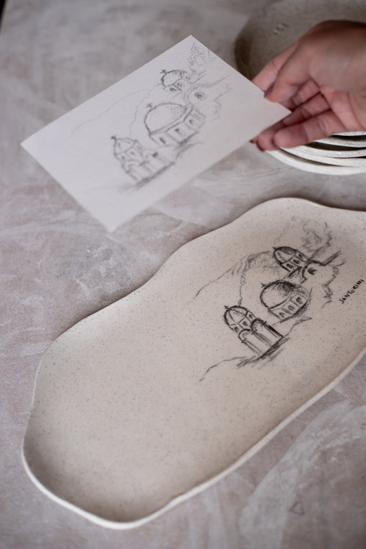 Pre-order | Inspiration Illustrated Ceramic Serving Platter