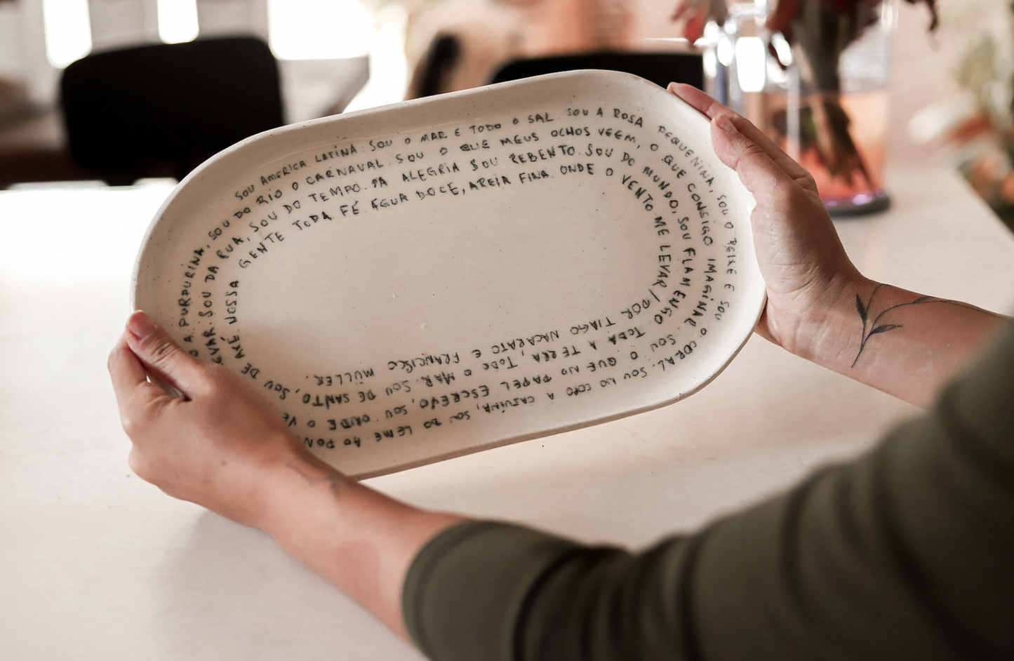 Pre-order | Lyric Platter | Music Inspired Ceramic Platter