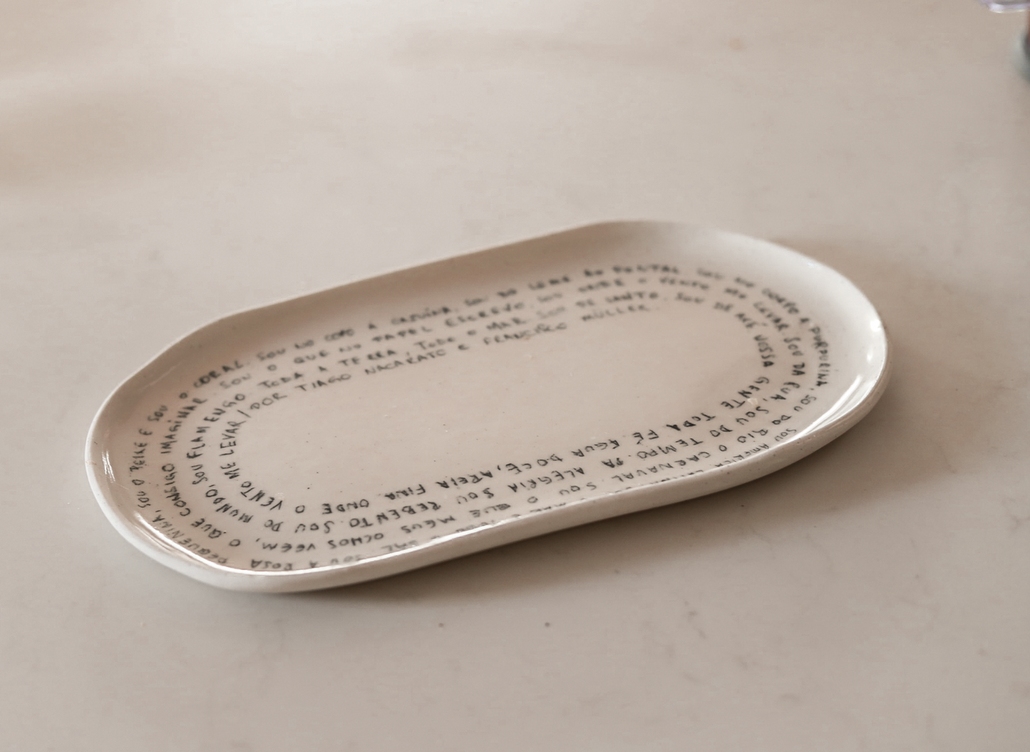 Pre-order | Lyric Platter | Music Inspired Ceramic Platter