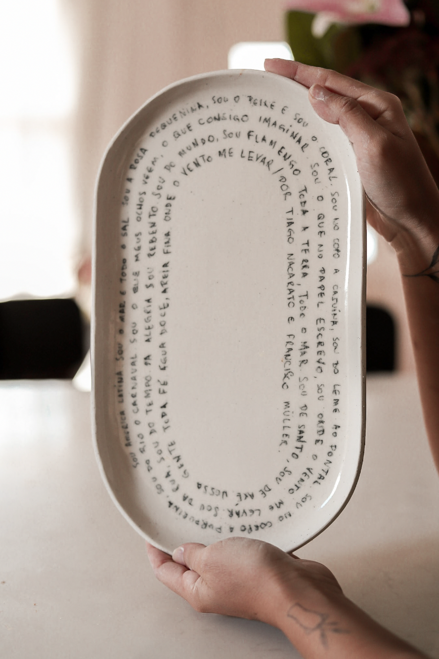 Pre-order | Lyric Platter | Music Inspired Ceramic Platter