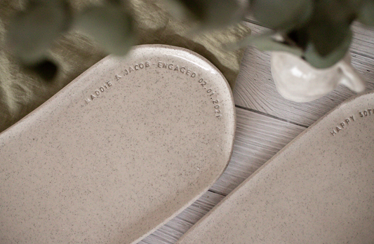Pre-order | Quirky Celebratory Platter | Handmade Platter | Engagement Gift